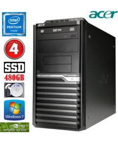 Acer Veriton M4610G MT G630 4GB 480SSD+2TB GT1030 2GB DVD WIN7Pro