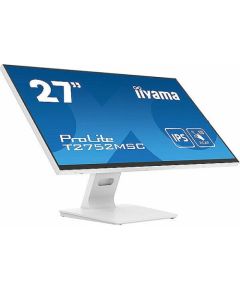 iiyama ProLite T2752MSC-W1, LED monitor - 27 - white (matt), Full HD, IPS, touchscreen, HDMI, DisplayPort, USB