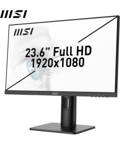MSI PRO MP243XPDE, LED monitor - 23.8 -  black, FullHD, IPS, AMD Free-Sync, Eye-Q Check, 100Hz panel