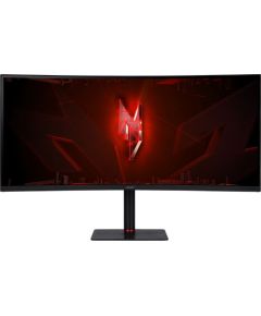 Acer Nitro XV345CURV3, gaming monitor - 34 - black, QHD, VA, USB-C, KVM switch, curved, 180Hz panel