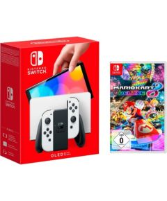 Nintendo Switch (OLED model), game console (white, incl. Mario Kart 8 Deluxe)