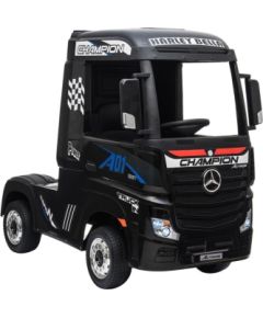 Lean Cars Electric Ride-On Car Mercedes Actros Black Painted