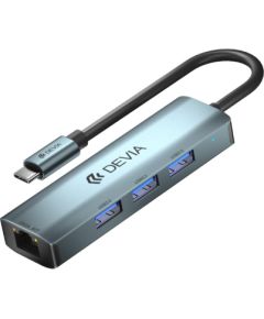 Devia HUB USB-C 3.1 to 4x USB 3.0 Адаптер