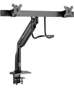 HAGOR gas lift arm dual, monitor holder (black)