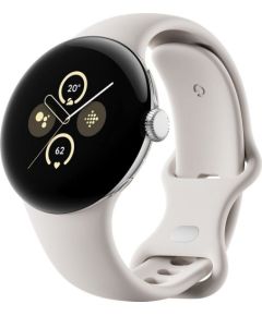 Google Pixel Watch 2, Smartwatch (light beige, Porcelaine, LTE)