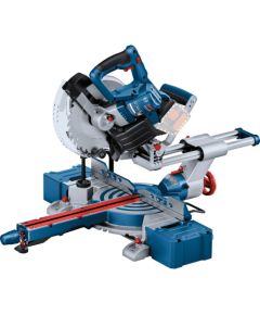 Bosch cordless chop and miter saw BITURBO GCM 18V-254 D Professional solo, chop and miter saw (blue, without battery and charger)