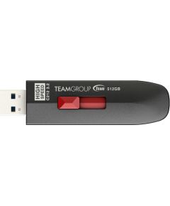 Team Group C212 512GB USB Stick (black/Red USB-A 3.2 Gen 2)