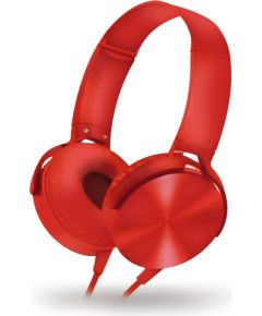 Omega Freestyle наушники + микрофон FH07R, красные