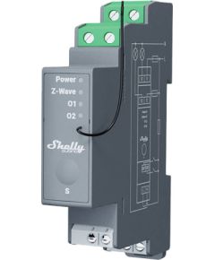 2-channel DIN rail relay Shelly Qubino Pro 2