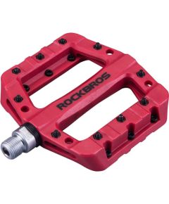 Bicycle pedals, platform, nylon Rockbros 2017-12CRD (red)