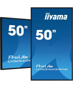 Iiyama 55" 4K UHD Professional Digital Signage 24/7 display featuring Android OS, FailOver and Intel® SDM slot / LH5554UHS-B1AG