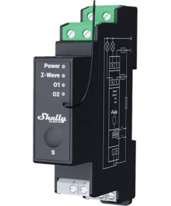 2-channel DIN rail relay with energy measurement Shelly Qubino Pro 2PM