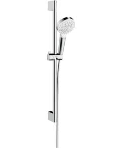 Hansgrohe rokas dušas komplekts Crometta 1jet Green, 650 mm, 6 l/min, balts/hroms