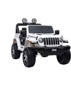Lean Cars Jeep Wrangler Rubicon White - Electric Ride On Car