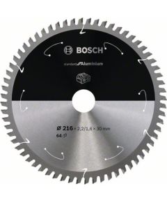 Griešanas disks Bosch Standard for Aluminium 2608837776; 216x30 mm; Z64