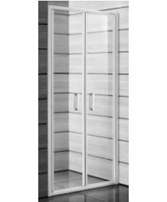 Jika dušas durvis Lyra Plus, 900 mm, h=1900, balts/caurspīdīgs stikls