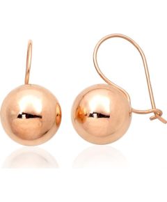 Золотые серьги на крючках #1201366(Au-R), Красное Золото 585°, 1.1 гр. Ar āķīšiem