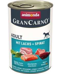 Animonda ANIMONDA GranCarno Adult Dog smak: Łosoś + szpinak 400g