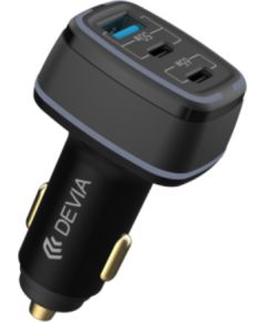 Devia EA361 USB / 2x USB-C Автомобильное Зарядное Устройство 115W