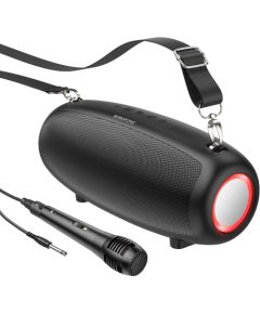 OEM Borofone Portatīvais Bluetooth skaļrunis BP13 Dazzling ar mikrofonu melns