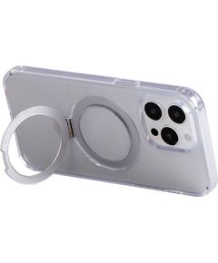 Magnetic protective phone case with holder Joyroom JR-BP004 for iPhone 15 Pro (transparent)