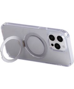 Magnetic protective phone case with holder Joyroom JR-BP004 for iPhone 15 (transparent)