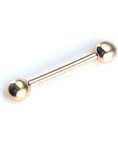 Zelta pīrsings - mēlei #1930011(Au-R), Sarkanais Zelts 585°, 1.03 gr. Zelta - mēlei