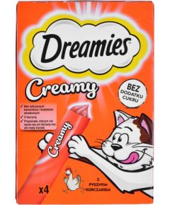 DREAMIES Creamy Chicken - cat treats - 4x10 g
