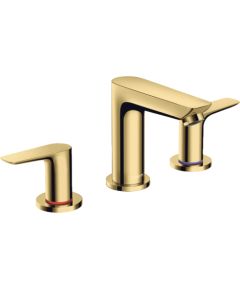 Hansgrohe izlietnes maisītājs Talis E, ar pop-up, 3 caurumu, uz virsmas, polished gold optic