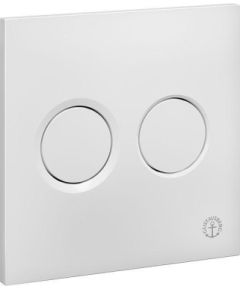 Gustavsberg taustiņš Triomont XS duo, 160x160 mm, pneimatiskais, balts Встроенные фреймы