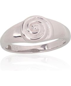 Серебряное кольцо #2101936(PRh-Gr), Серебро 925°, родий (покрытие), Размер: 19.5, 2.7 гр.