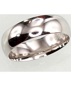 Серебряное обручальное кольцо #2100711(PRh-Gr), Серебро 925°, родий (покрытие), Размер: 20.5, 4.6 гр.