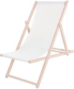 Koka sauļošanās dārza krēsls ar 3 pakāpju regulēšanu Springos DC0010 OXFORD33