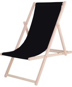 Koka sauļošanās dārza krēsls ar 3 pakāpju regulēšanu Springos DC0010 OXFORD01