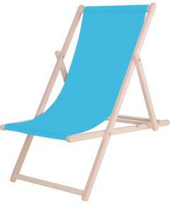 Деревянное садовое кресло с 3-уровневой регулировкой Springos DC0001 BLUE