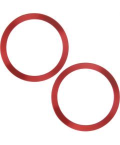 Mocco Metal Ring MagSafe Metāla gredzens Telefonam 2gab. / Sarkans