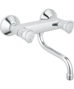 Grohe Costa L 2-rokturu virtuves maisītājs ar grozāmu snīpi 200mm, stiprināms pie sienas, hroms - gab.