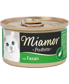 MIAMOR Pasztet mięsny dla kota bażant 85g