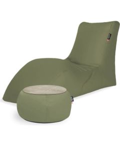 Qubo Combo Kiwi SOFT LOUNGER + JUST TABLE + JUST TOP Wood FIT