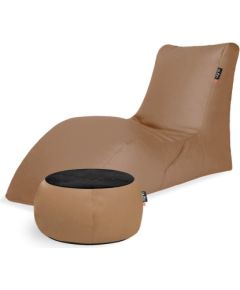 Qubo Combo Physalis SOFT LOUNGER + JUST TABLE + JUST TOP Black FIT