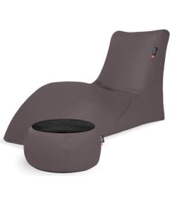 Qubo Combo Passion Fruit SOFT LOUNGER + JUST TABLE + JUST TOP Black FIT