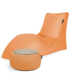 Qubo Combo Papaya SOFT LOUNGER + JUST TABLE + JUST TOP Wood FIT