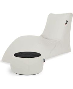 Qubo Combo Jasmine SOFT LOUNGER + JUST TABLE + JUST TOP Black FIT