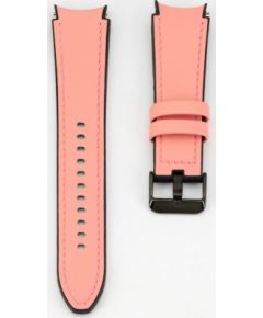 Connect Universal  20mm Silicone Patch Leather Strap (130mm M/L) Pink