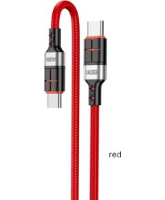 KAKUSIGA KSC-696 USB-C -> USB-C кабель для зарядки 60 Вт | 120 см красный