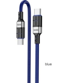 KAKUSIGA KSC-696 USB-C -> USB-C uzlādes kabelis 60W | 120 cm zils