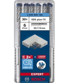 Bosch Expert hammer drill SDS-plus-7X, 6mm, 30 pieces (working length 50mm)