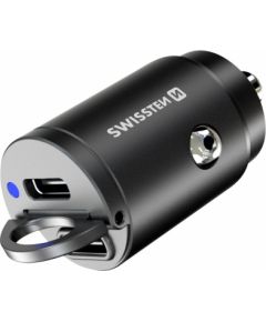 Swissten Nano PD Универсальное автомобильное зарядное устройство 2x USB-C 45W
