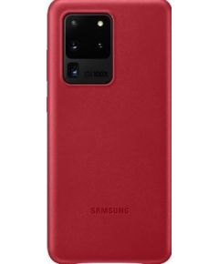 Samsung   Galaxy S20 Ultra Leather Cover Red