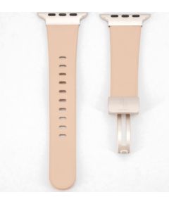 Connect Apple  Watch 38/40/41mm Single loop buckle leather strap Rose pink